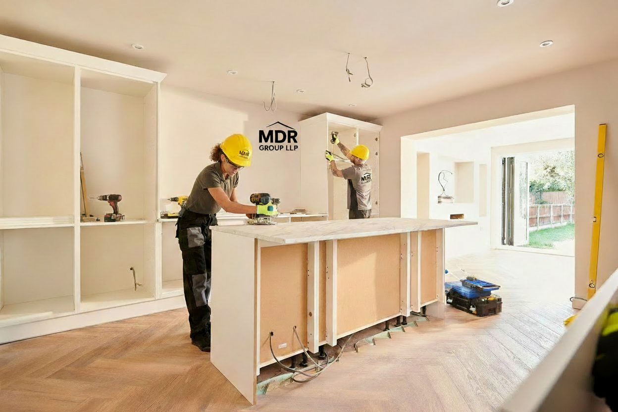 Cabinet installation in multifamily apartment
