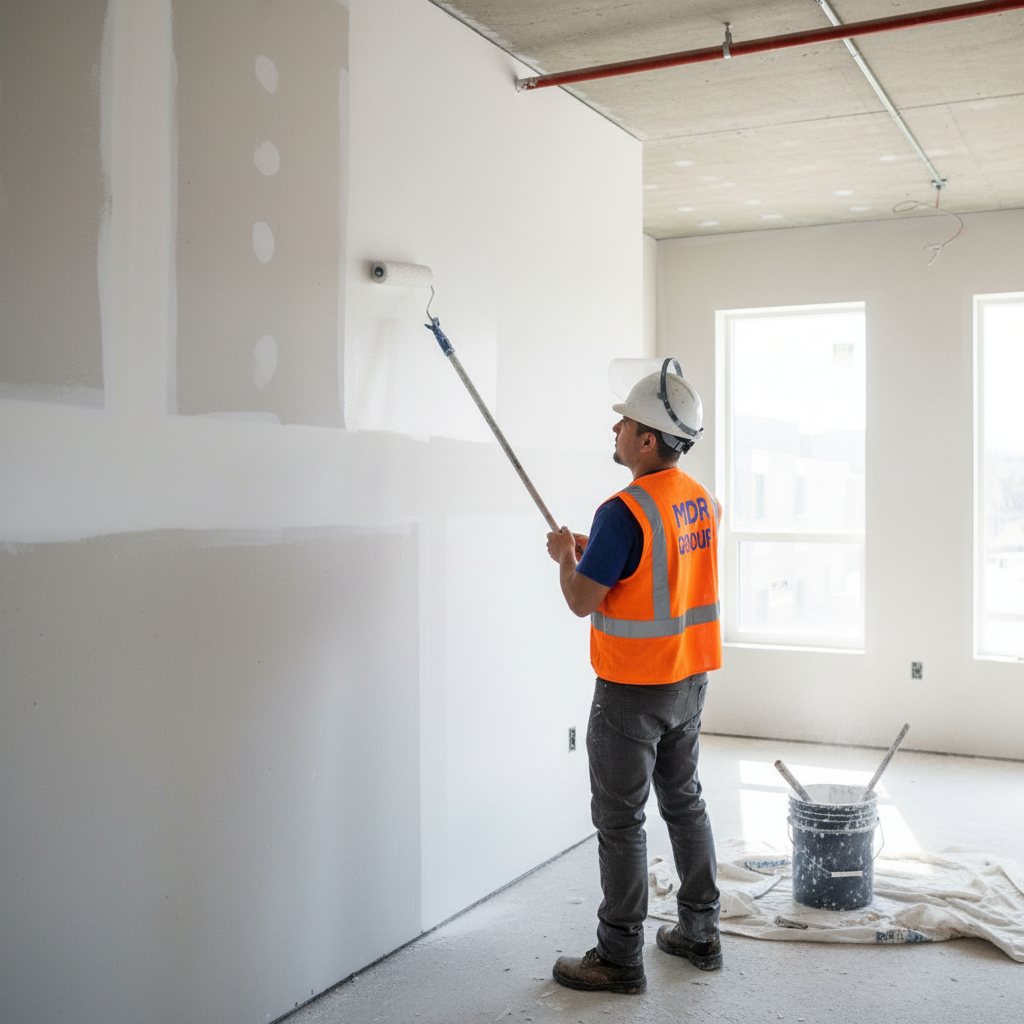 Interior painting in multifamily building